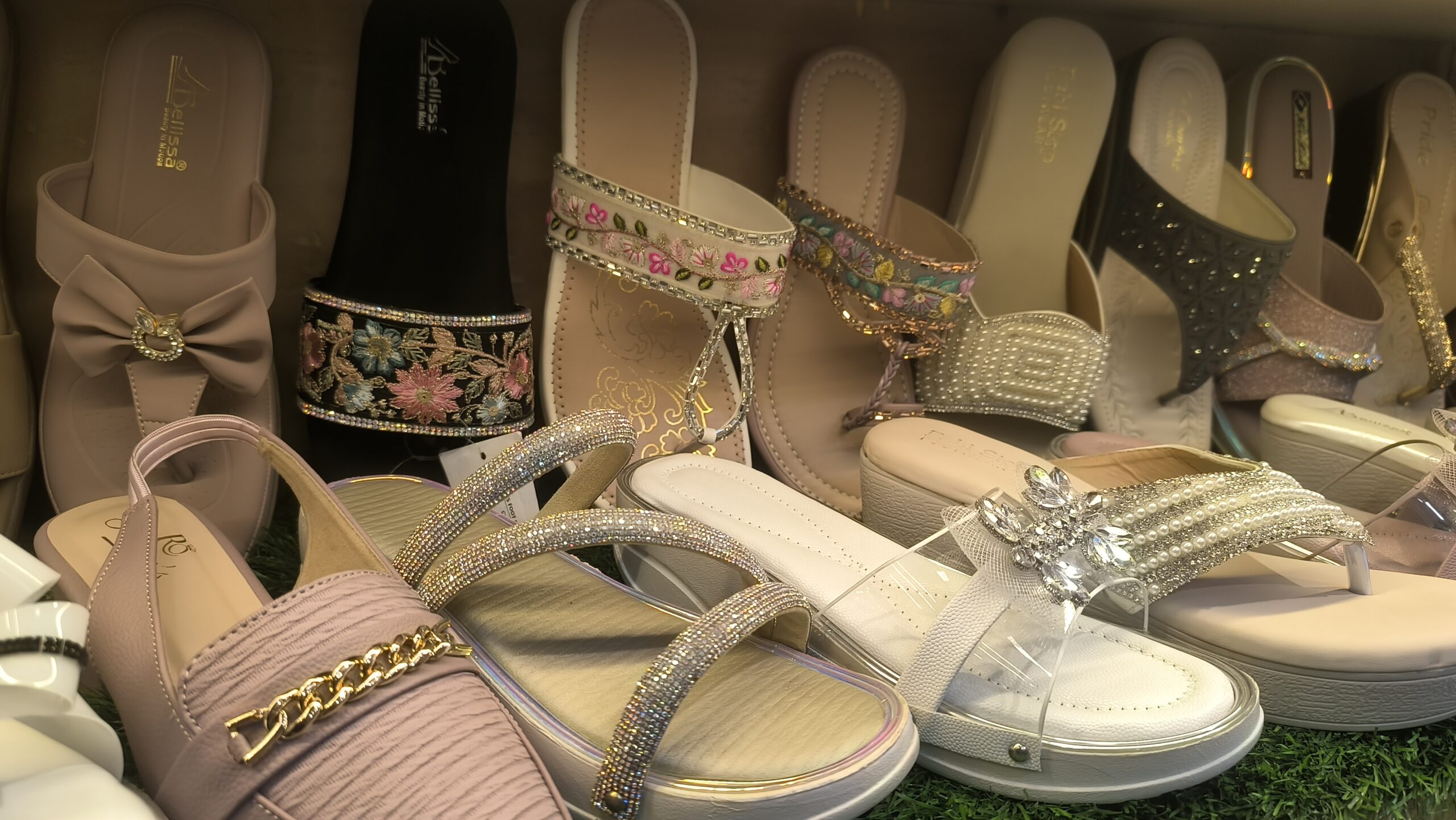 Ladies party wear footwear collection at Smiles Foot Craft in Chennai<br />
